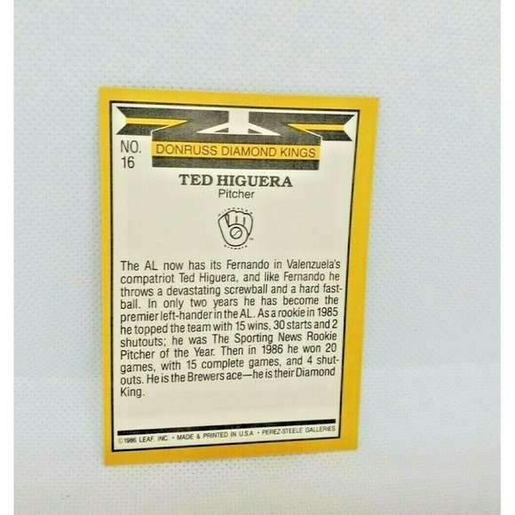 Donruss 87 BJ Surhoff, Ted Higuera, Mike Birkbeck & Ted Higuera Baseball Cards - Picture 5 of 11